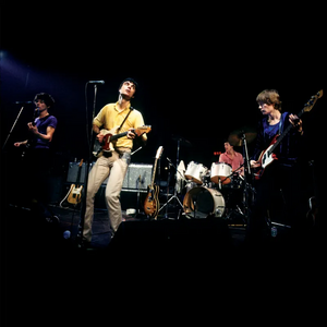 A photo of Talking Heads performing