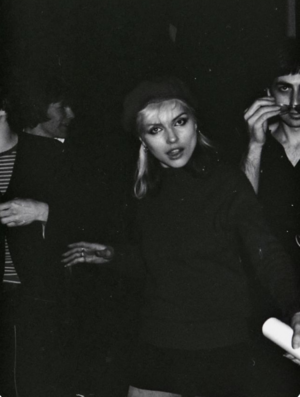 Debbie Harry at Strathclyde University to watch Talking Heads and Ramones